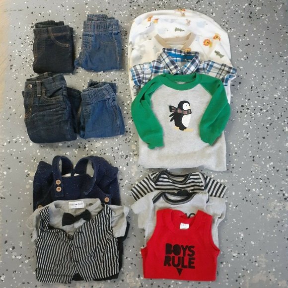 NO MISTERY BOX 12 Pieces Baby Boy 6-9 Months - Picture 2 of 8